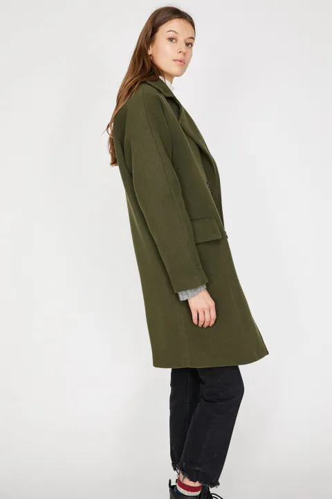 Koton%20Women's%20Green%20Pocket%20Detailed%20Coat%209KAK06600EW%20-%20Image%203