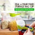 Food Sealing Clip with Discharge Nozzle Plastic Bag Moisture Sealing Clamp Food Saver Kitchen Snack Tool. 