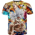 Hot selling new anime DRAGON BALL Dragon Ball 3D printed European size short sleeved T-shirt. 