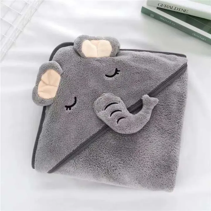 AngelsAttire%20Cartoon%20Animal%20Kids%20Soft%20Fast%20Absorbing%20Microfiber%20Coral%20Fleece%20Baby%20Hooded%20Bath%20Wrap%20Baby%20Towel"%20-%20Image%206