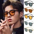 Vintage Orange Round Sunglasses Men Women Jelly Color Glasses Trendy Cat Eye Sun Glasses Punk Style Outdoors Glasses for Male. 