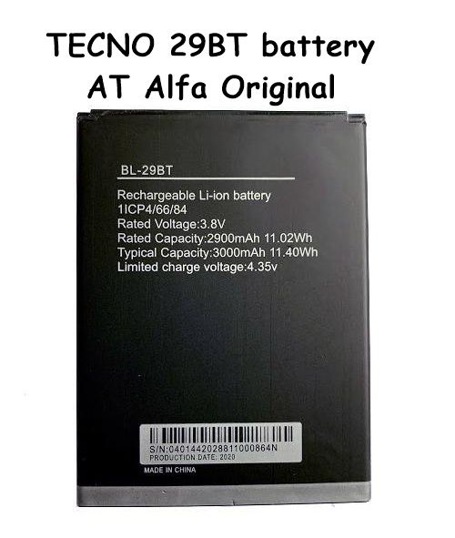 TECNO Spark Go KC1 Battery Battery Replacement BL-29BT / BL-29Bi Battery with 3000mAh Capacity by AT Alfa