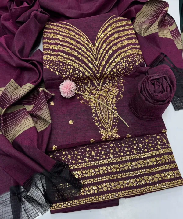 Winter Collection Khaadi Khaddar Unstitched 3-Piece Suit – Dyed Khaddar ...