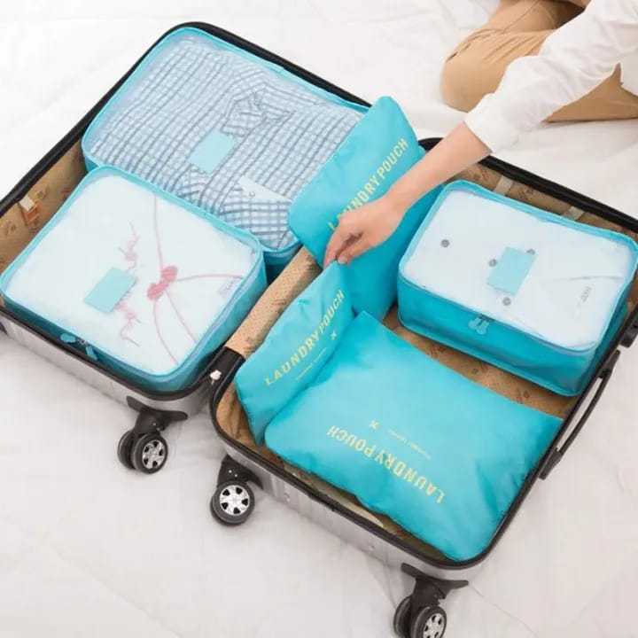 6%20Pcs%20Travel%20Packing%20Cubes%20Set%20Oxford%20Fabric%20Clothes%20Organizer%20Laundry%20Pouch%20With%20Zipper%20Multiple%20Color%20-%20Image%207