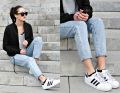 Women and Girls Latest Collection Stylish White Casual Shoes Sneakers. 