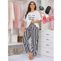 White Let Me Sleep Night Dress For Girls - Soft & Comfortable Nighty For Girls. 