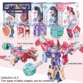 Green forest Dinosaur Transformer Wear Resistant Children Transforming Dinosaur Car Mold Toy. 