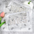 Pearled Bride Makeup Bag Luxury Creative Travel Bride Cosmetics Bag Cosmetic Storage Wedding Toiletry Bag for Bridal Shower Wedding Day Bridesmaids Honeymoon Travel Beauty Essentials. 