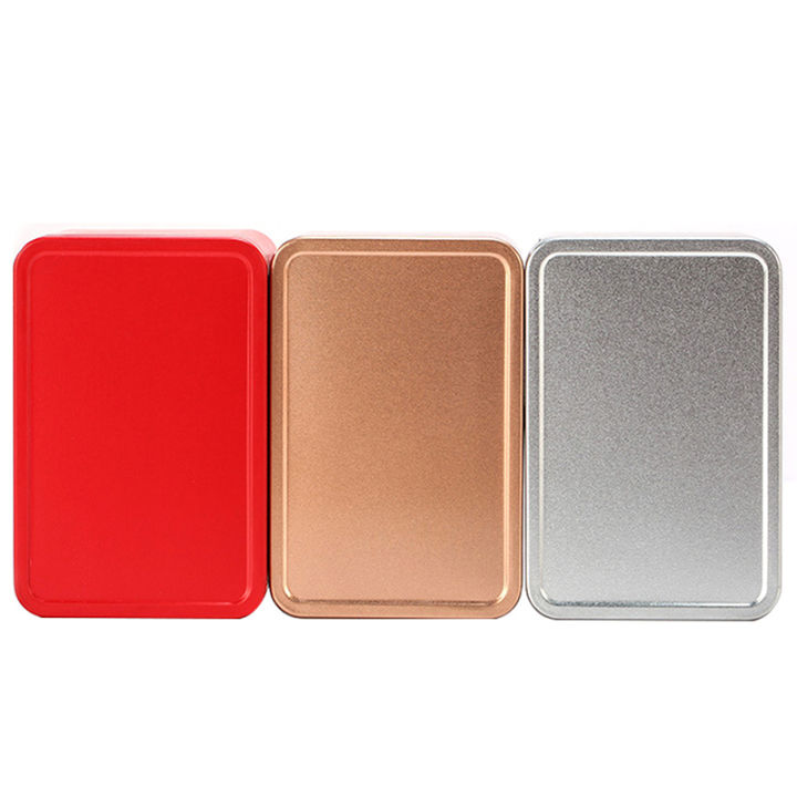 Tea Tins Box Metal Storage Box Tea Tins Sealed Cans Square Tea Container Box