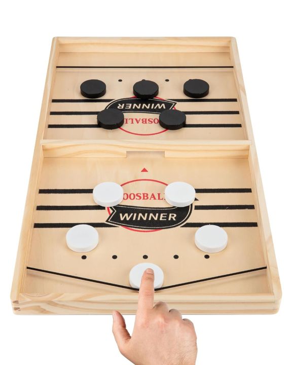 Large Pucket Game For Kids and Adults High Quality Board Full size Pucket Game Wooden Pucket Big Size Pucket Board Toy