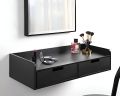 Floating Dressing Table Shelf with 2 Drawers 30", Living Room Drawer Shelf, Wall Mounted Study Table. 