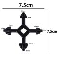 Portable Metal Drills Chuck Key 4 in 1 Black Multifunctional Chuck Key Mini Spanner Mechanic Work. 