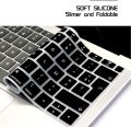 Silicone Keyboard Cover Skin for MacBook Air 13 Inch 2020 with Touch ID (MODLE A2179 and A2337 M1 Chip,UK/EU Layout) Keyboard .Uk model Mackbook Keyboard Cover - Macbook Keyboard Cover. 