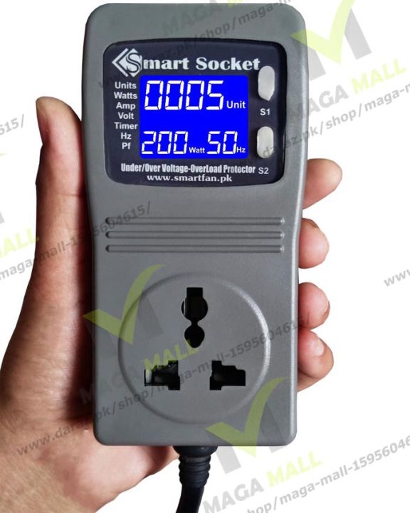 Digital%20LCD%20Power%20Saving%20Energy%20Monitor%20Watt%20Amp%20Volt%20KWh%20Meter%20Analyzer%20US%20Plug%20-%20Image%204