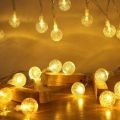 Crystal Waterdrop Ball 20 Led String Fairy Light for Room Decoration - Water drop ball LED Fairy Lights Battery Operated. 