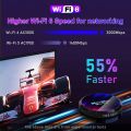 Android 13.0 TV Box,H96 Max DDR4 4GB RAM 64GB ROM RK3528 Quad-Core 64bit WiFi6 Dual 2.4G/5.8G WiFi Ethernet 1000M BT5.0 8K HDR10+ Ultra HD USB3.0 Smart Home Player. 