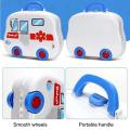 Doctor Kids Medical Center Hospital Convertible Mini Carry Case Portable Role Play Set with Accessories. 