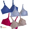 FairyShop Pack of 2 Jersey Bra Soft Comfortable Jersey Cotton Bra for Everyday Use - CAQ. 