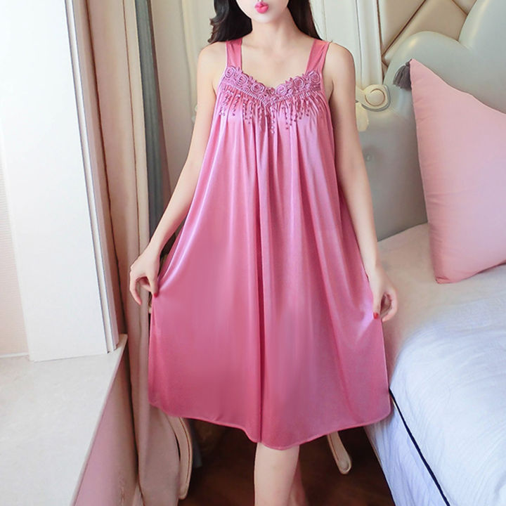 Night%20Dress%20Pure%20Colors%20Great%20ing%20Women%20Nightie%20-%20Image%207