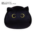 Black Cat Stuffed Doll Safe Black Cat Pillow Baby Accompany Sofa Toy. 