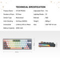 FANTECH Atom PRO 63 Wireless Mechanical Keyboard | Hotswappable | RGB | Software Control. 