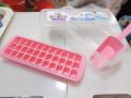 Ice cube tray Plastic with storage container Random Colors. 