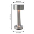 LED Table Lamp – Wireless LED Desk Lamp – Rechargeable Modern Touch Light for Bedroom, Hotel, or Dining Table - 1pcs Multicolor. 
