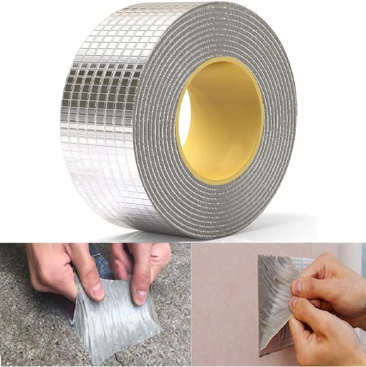 Powerful Magical Repair Tape,Super Strong Waterproof Tape Butyl Seal Rubber Aluminum Foil Butyl Duct Tape