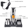 7 in1 Professional Electric Hair Trimmer Clipper Razor ( 580A ) - Rechargeable Shaving Machine - Beard Shaver - 3 beard combs Nose Ear Hair Cutting Trimming Machine - Multifunctional Best Imported Machine 580A Trimmers - Men’s Grooming Kit. 