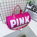 [Kashif Luggage] Pink Gym Bag Cute Duffle Bag Travel Tote Bag Overnight Carryon for Swim Sports Gym Travel Bag. 