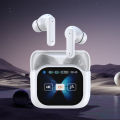 Quasar Headset Wireless Earbuds with Touch Screen Noise Cancelling Sweat-proof Bluetooth Headphones with Charging Case for Active Lifestyle Noise-cancelling Earphones. 