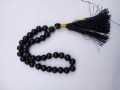 Premium Black Stone Tasbeeh - 33 Beads, 8/10mm Size - Handcrafted Islamic Prayer Beads with Zikar Beads for Enhanced Spiritual Connection. 
