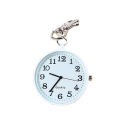 Fashion Unisex Round Dial Quartz Analog Nurse Medical Keychain Pocket Watch. 