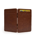 Leather Magic Money Clips Wallet Para Carteras Card & ID Holder Clamp Money Case With Elastic Band. 