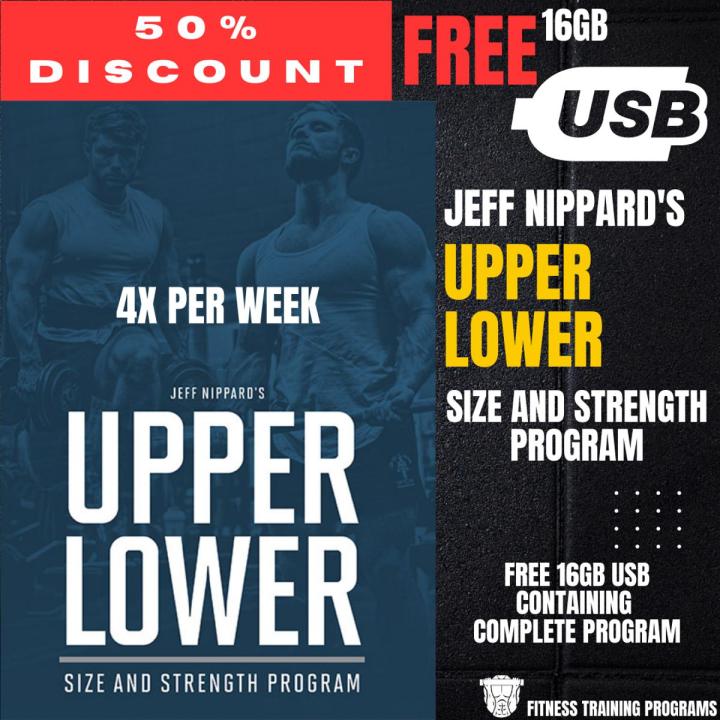Upper Lower Size & Strength Program (4x Per Week) Jeff Nippard - Fitness Training Programs