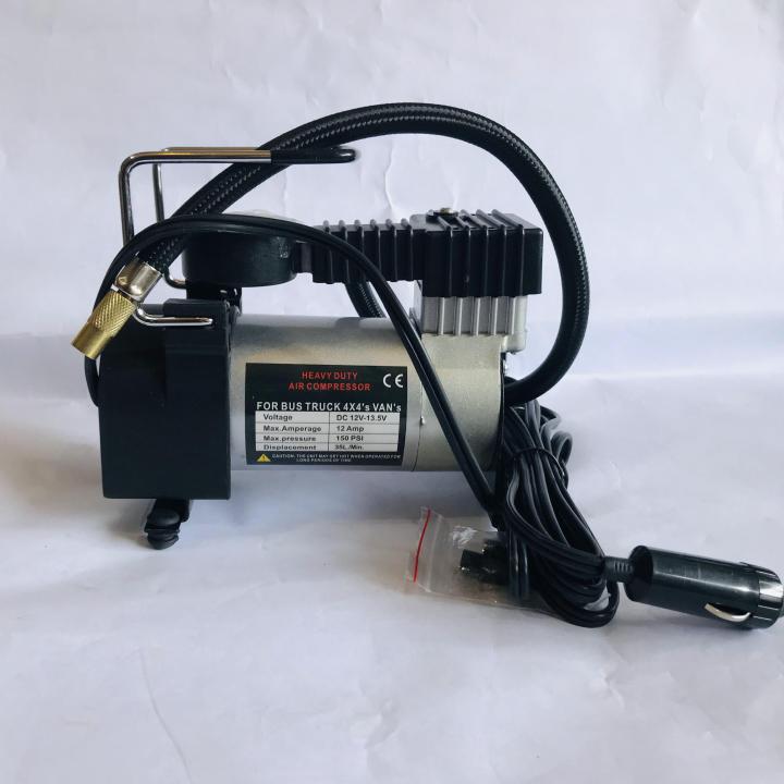 Portable Air Compressor Pump, DC 12 Volt Car Tire Inflator Air Pump 150PSI