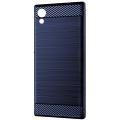 for Sony Xperia XA1 Case Silicone Protective Sleeve Anti-Drop Drawing Protective Soft Shell Anti-Drop Phone Case Blue. 