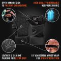 Neoprene Padded Weight Lifting Gloves, Vented Wrist Gloves for Athletes, Gym Sessions, Track Cycling, Sports with Full Palm Protection and Wrist Support - Pull Up Bar, Gym Workout, Powerlifting, Crossfit, Fitness, Training Palm Protector. 