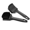 Black Car Tire Cleaning Brush Dual Purpose Floor Mat Car Beauty Detail Wash Brushs Car Care Cleaning Tool. 