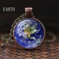 Nebula Planet Necklace Galaxy Astronomy Dome Glass Pendant Solar System Jewelry Space Universe Necklace Milky Jewelry. 