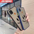 JIUMOO For Redmi 9C Redmi 9C NFC Xiaomi POCO C31 Case Fashion Simple Smile Face Frosted Transparent Back Cover Lens Camera Protect Phone Case Edge Full Cover Casing Hard Cases. 