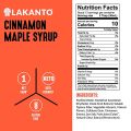 Lakanto Cinnamon Maple Flavoured Syrup Sweetened With Monkfruit - 384Ml - Ketogenic Diet - For Keto Diet. 