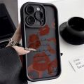 Girl Red Lips Matte Case For iPhone 11 12 13 14 Pro Max 15 Pro Max X XR XS Max 7 8 Plus SE 2020 Soft TPU Back Cover. 