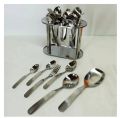Stainless Steel Cutlery Set 6 Persons Serving Cutlery Spoon Set [29 Pieces] 14-G Matte Finish-Durable. 