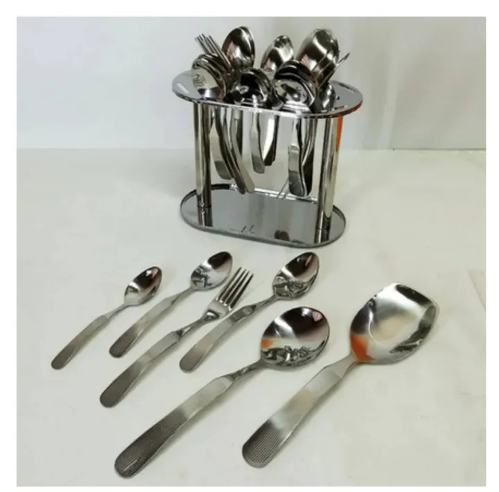 Stainless%20Steel%20Cutlery%20Set%206%20Persons%20Serving%20Cutlery%20Spoon%20Set%20%5B29%20Pieces%5D%2014-G%20Matte%20Finish-Durable%20-%20Image%202