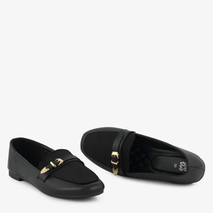 ECS%20Dual%20Buckle%20Flat%20Loafers%20For%20Women%20-%20Image%202