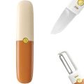 Stainless Steel 2 in 1 Knife with Peeler, Fruit Cutting Knife & Peeler. 