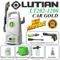 LUTIAN - LT202-1200 -100 BAR HIGH CAR PRESSURE WASHER - 1200 WATTS - AUTO START- SELF PRIMING - PORTABLE - 2 IN 1 GUN ( LONG & SHORT ) 3MONTHS WARRANTY. 