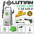 LUTIAN - LT202-1200 -100 BAR HIGH CAR PRESSURE WASHER - 1200 WATTS - AUTO START- SELF PRIMING - PORTABLE - 2 IN 1 GUN ( LONG & SHORT ) 3MONTHS WARRANTY. 