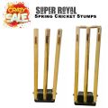 Spring Back Cricket Stumps - 28in ICC Regulation Stumps for Cricket | Club & Pro Styles | Spring Back Wickets & Bails | Freestanding Cricket Set for Seniors. 